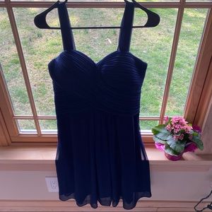Blue Flowy Mini Dress